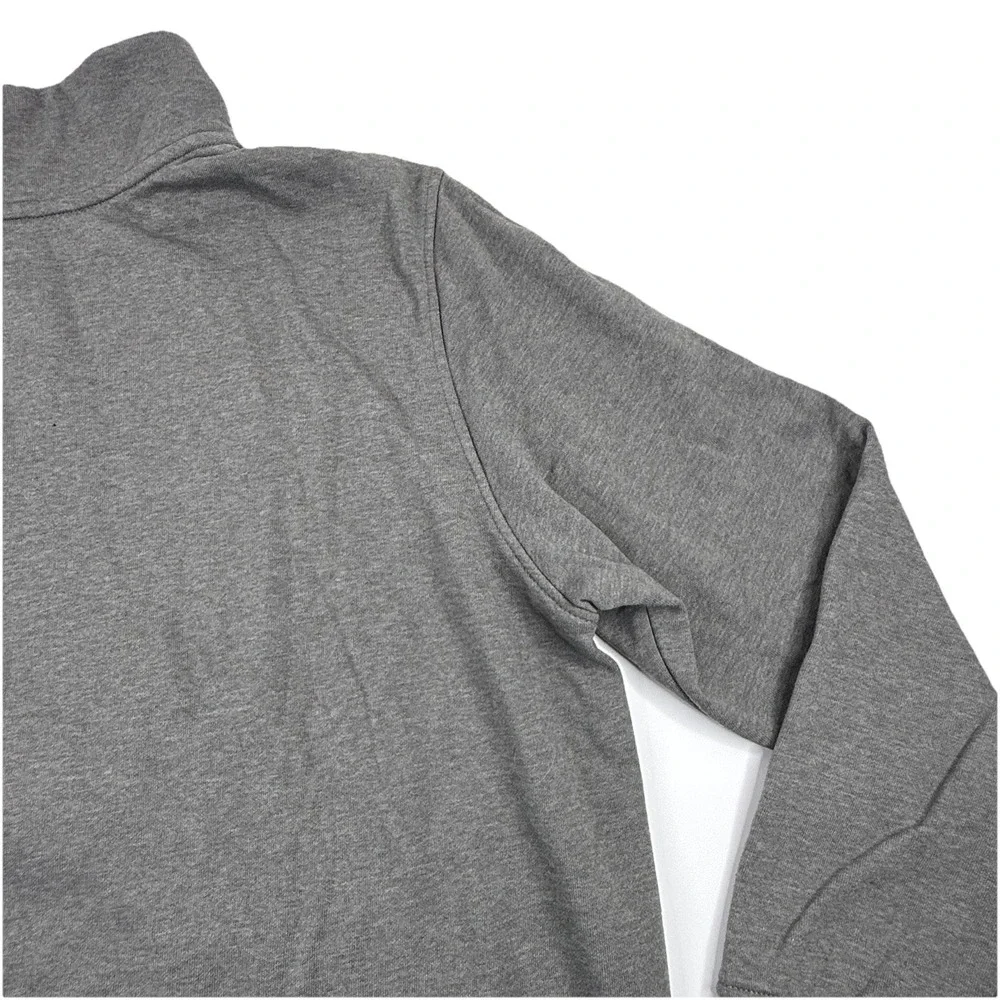 The North Face Mens 1/4 Snap Button Fleece Pullover Heather Gray Size XXL